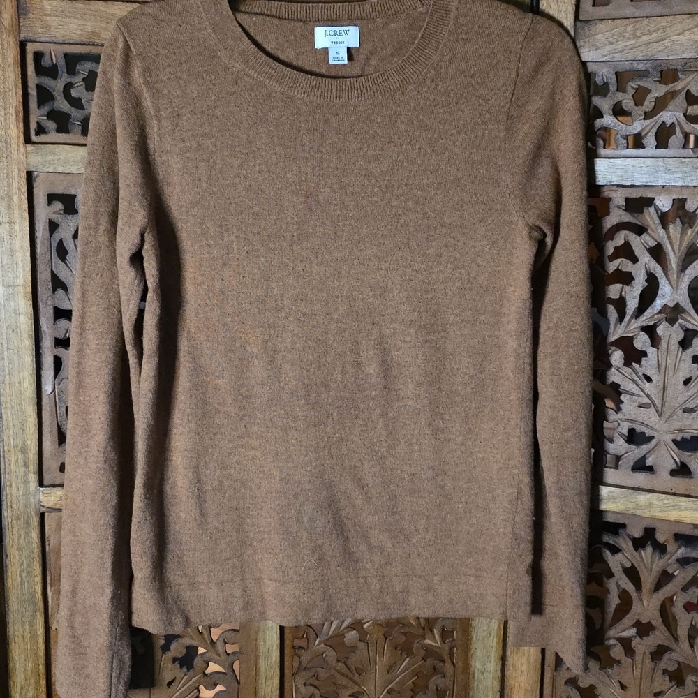 J. Crew Women's Brown Crewneck Sweater Size Small